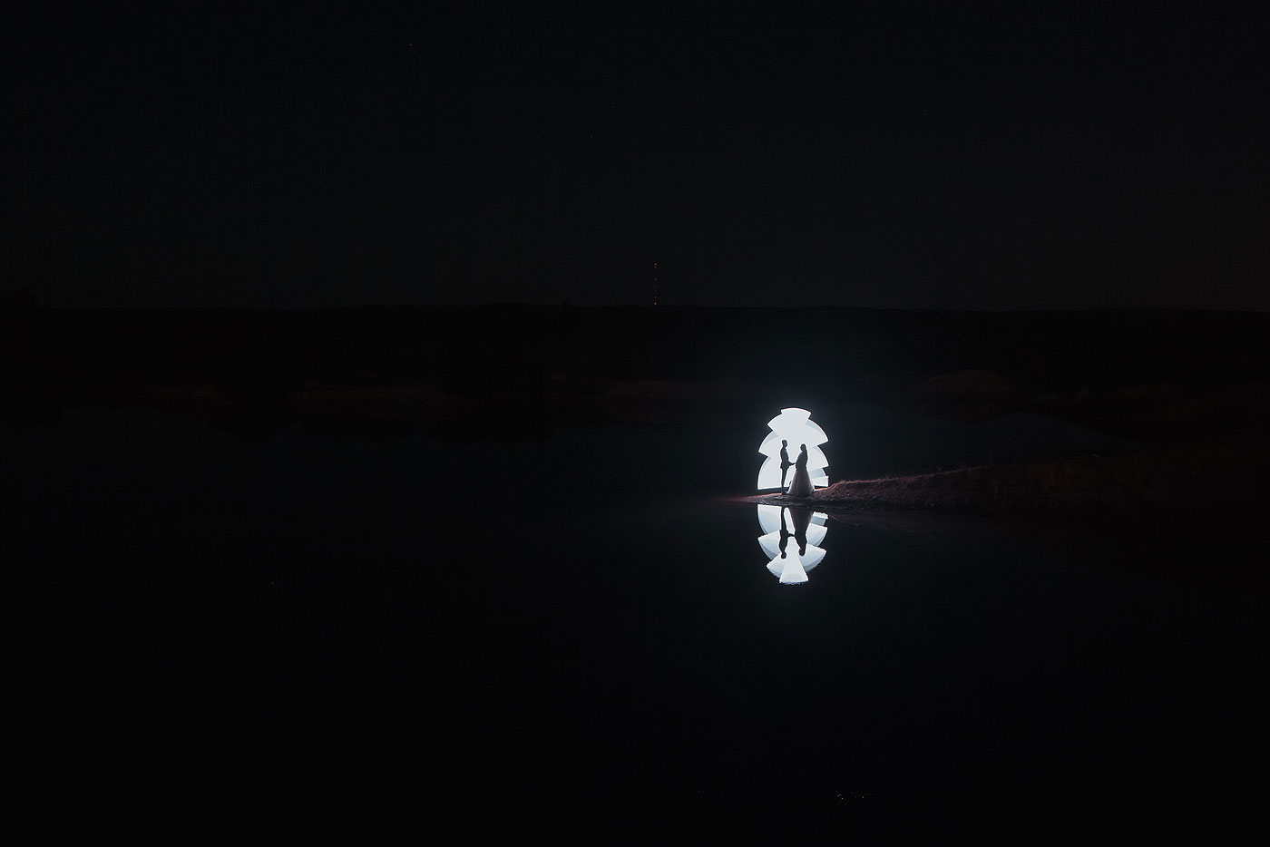Ночная свадебная фотосессия Чекерил LightPainting Magilight Юрий Князев