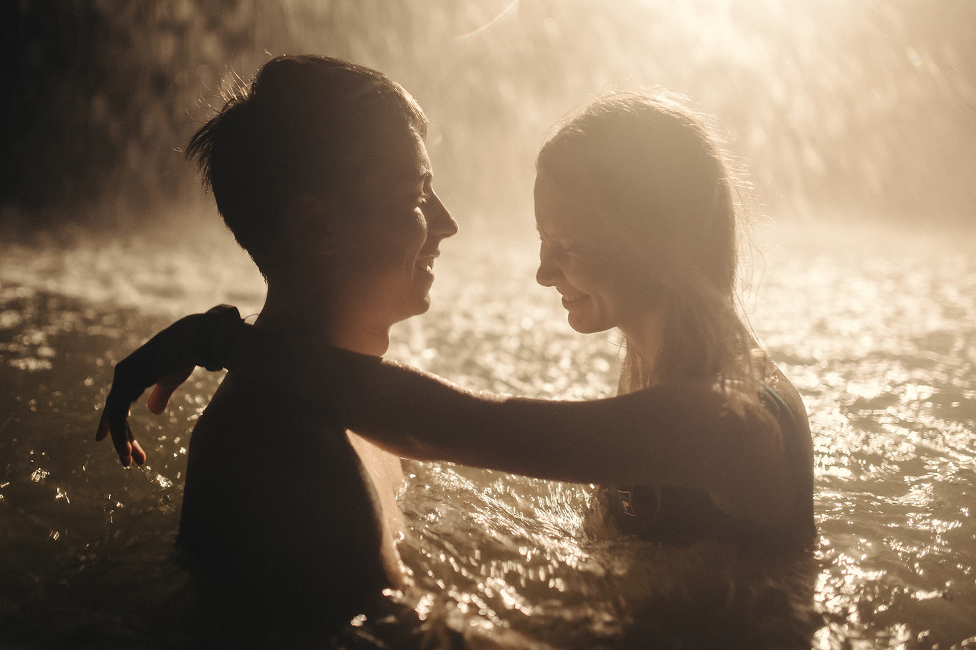 LoveStory Данил и Настя Водопад Ижевск ночью фотограф Юрий Князев